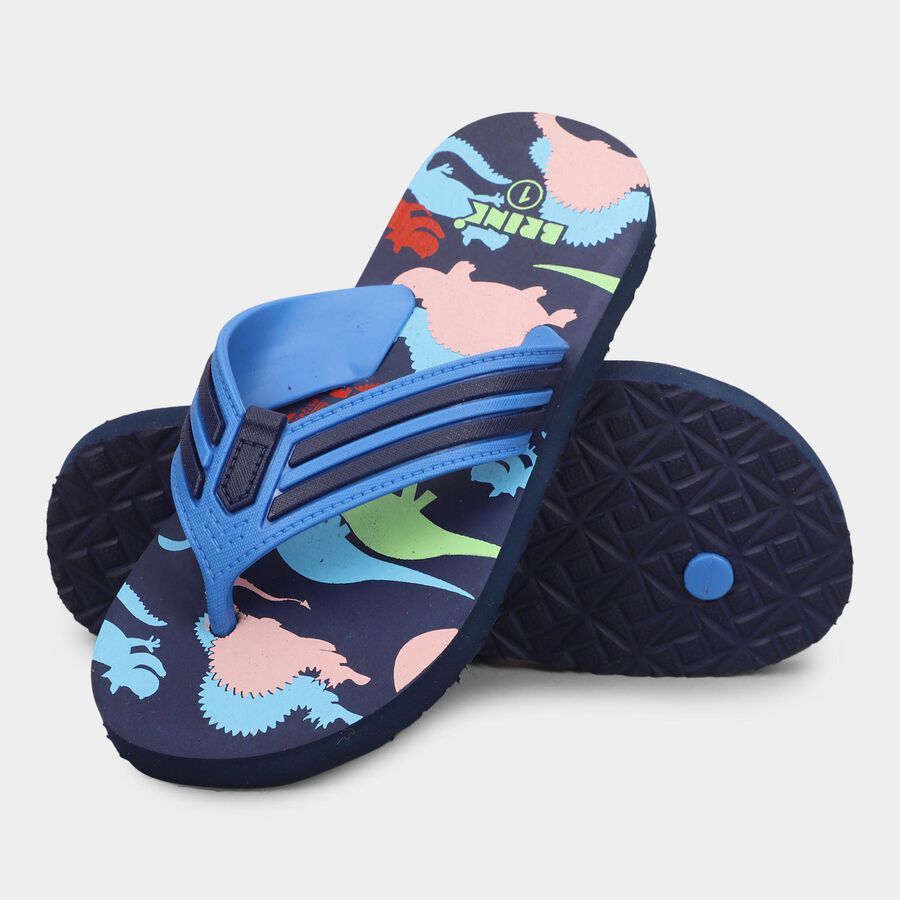 Boys' Slipper, Navy Blue, large image number null
