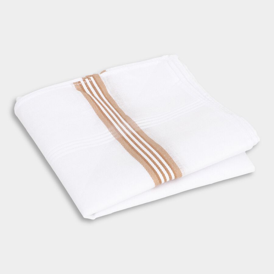 Men's Cotton Hanky, Light Grey, large