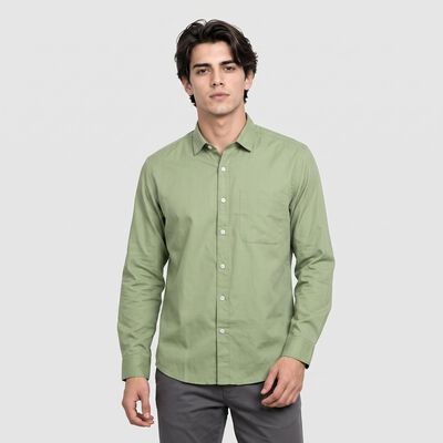 Men's Green Casual Shirt