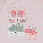 Infants Pink Cotton Graphic Top and Green Capri Set, Light Pink, small