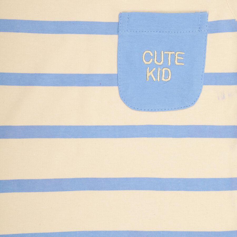 Infant Boys' 100% Cotton Baba Suit, Mid Blue, large image number null