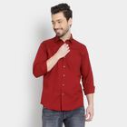 Cotton Solid Casual Shirt, Maroon, small image number null