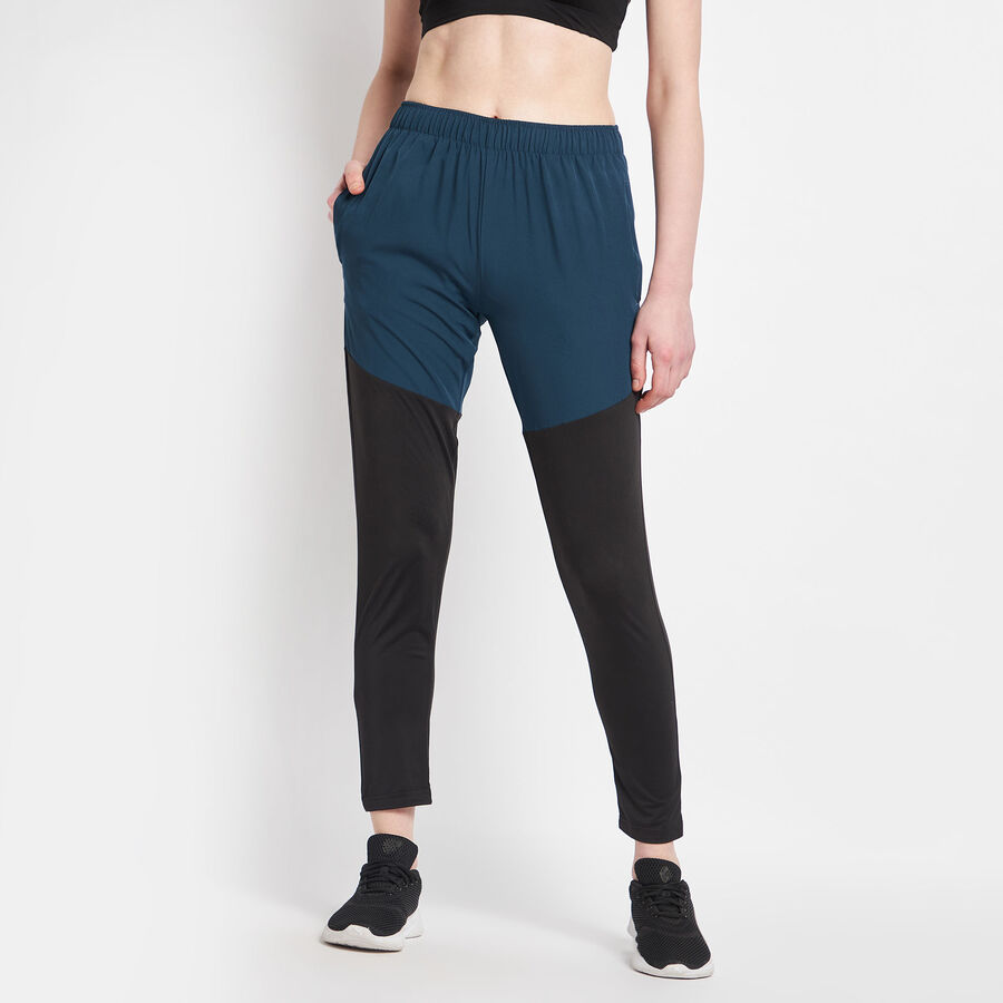 Cut & Sew Joggers, Mid Blue, large image number null