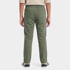 Boys' Olive Green Straight Fit Drawstring Waist Jeans, Olive, small