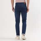 Men's Dark Indigo Blue Slim Fit Stretchable Jeans, गहरा नीला, small
