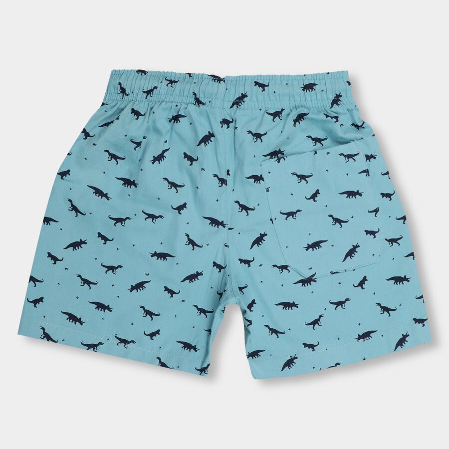 Boys' 100% Cotton Bermudas, हल्का नीला, large image number null