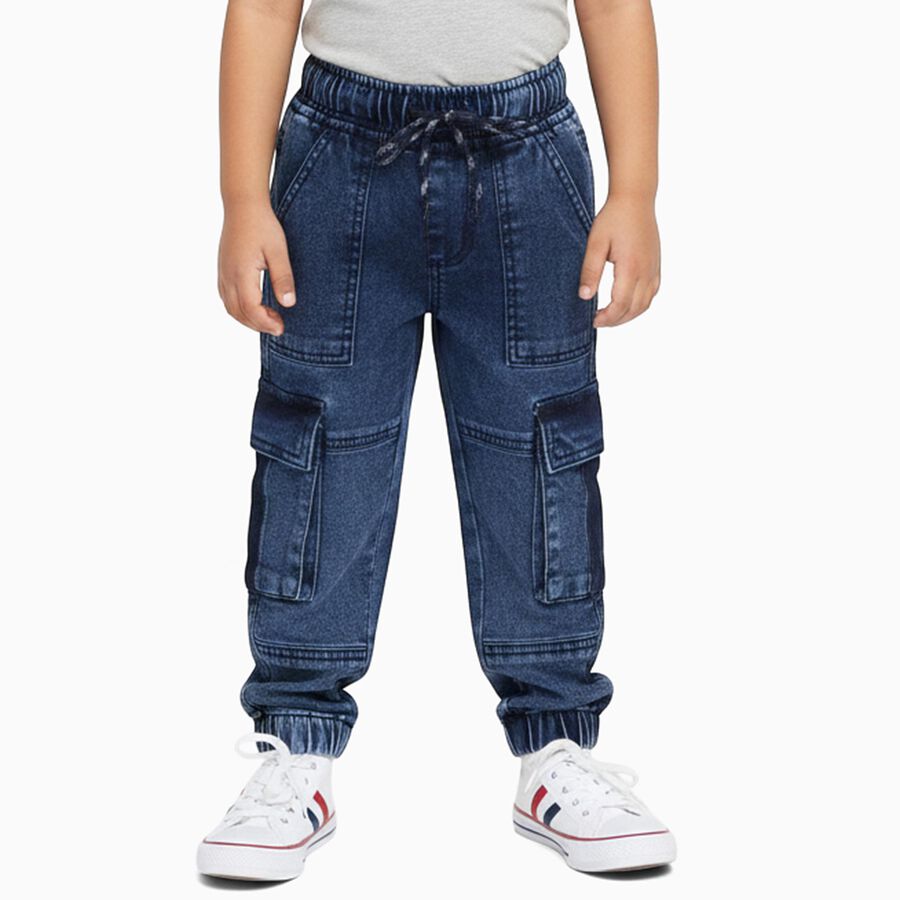 Boys' Jeans, गहरा नीला, large image number null
