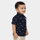 Infants' Navy Blue 100% Cotton Classic Shirt, Navy Blue, small
