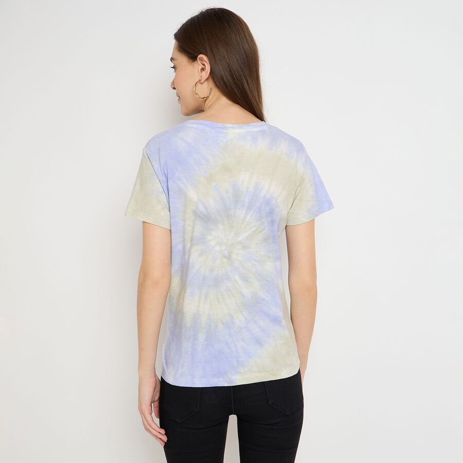 Ladies' 100% Cotton Round Neck T-Shirt, Light Green, large