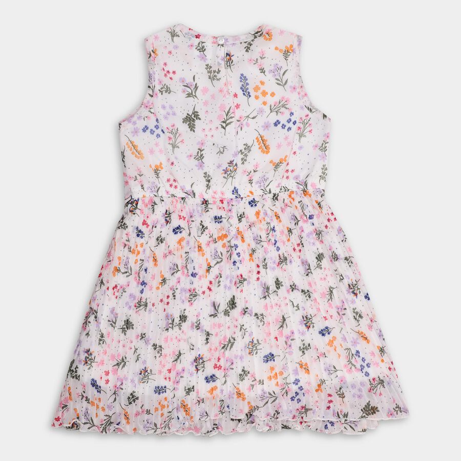 Girls' Frock , ऑफ व्हाइट, large
