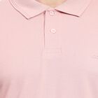 Men's Collared Half Sleeves T-Shirt , हल्का गुलाबी, small image number null