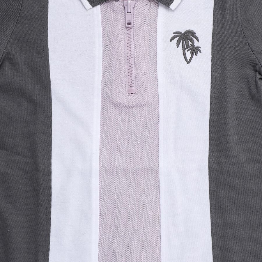 Boys' Half Sleeves T-Shirt, Lilac, large