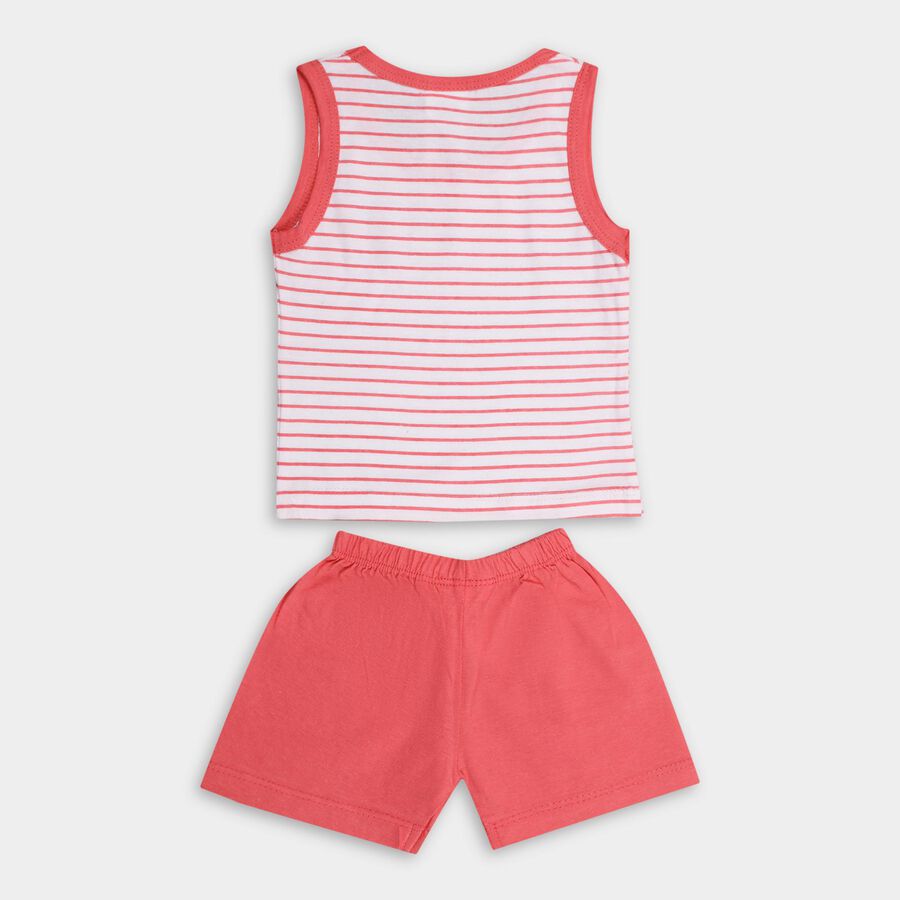 Infant Boys' 100% Cotton Baba Suit, Coral, large image number null