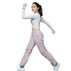Ladies' 100% Cotton High Rise Trouser, लाइलेक, small image number null