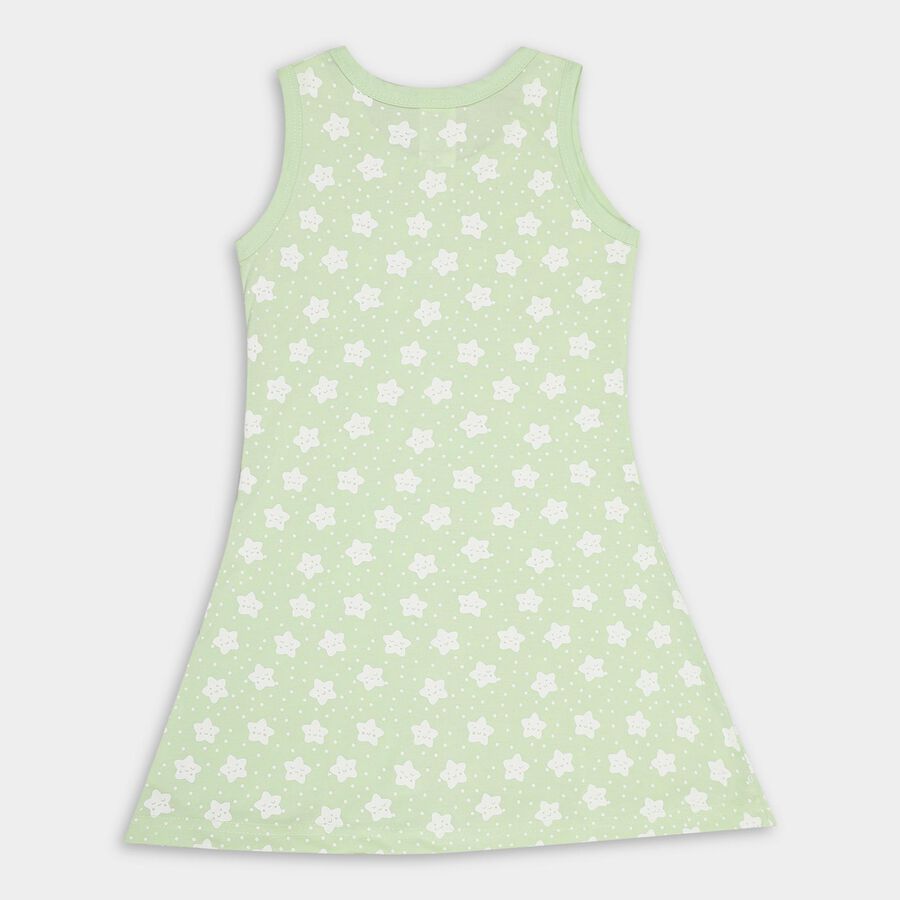 Girls' Frock, हल्का हरा, large