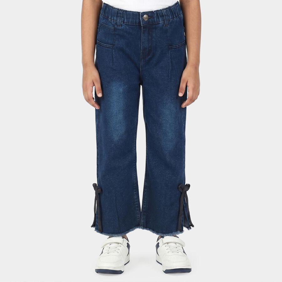 Girls' Jeans, Dark Blue, large
