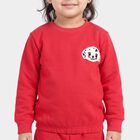 Girls Fuchsia Round Neck Lounge Hipster Set, रानी (फ्यूशिया), small