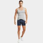 Men's Navy Blue Regular Fit Performance Trunks, Navy Blue, small