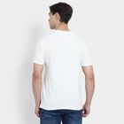 Men's 100% Cotton Round Neck Half Sleeves T-Shirt , Off White, small image number null