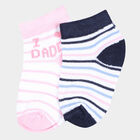 Girls Ankle Length Socks, Pink, small image number null