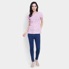 All Over Print Short Sleeves Kurti, Lilac, small image number null
