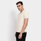 Men's Collared Half Sleeves T-Shirt, एक्रू मिश्रित, small image number null