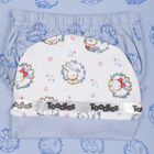 Infants Printed Cotton Baby Gift Set, Light Blue, small image number null