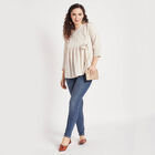 All Over Print A Line Kurti, Off White, small image number null