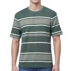 Men's Light Green Round Neck Casual Half Sleeves T-Shirt, हल्का हरा, small