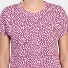 Ladies' Round Neck T-Shirt , बैंगनी, small image number null