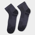 Men's Dark Navy Blue, Light Heather Gray, Jet Black Sports Socks, मिश्रित हल्का ग्रे, small image number null