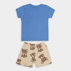 Infants' 100% Cotton Baba Suit, Mid Blue, small image number null