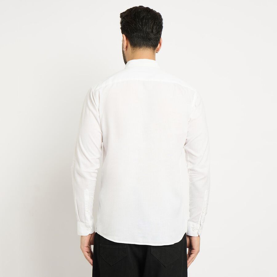 Men's 100% Cotton Casual Shirt, White, large image number null