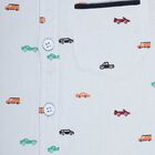 Infants Cotton Printed Shirt, Light Blue, small image number null
