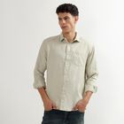 Men's Olive Green Classic Casual Shirt, Olive, small image number null