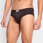 Men's 100% Cotton Briefs , भूरा, small