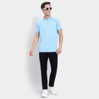 Printed Polo T-Shirt, Sky Blue, small image number null