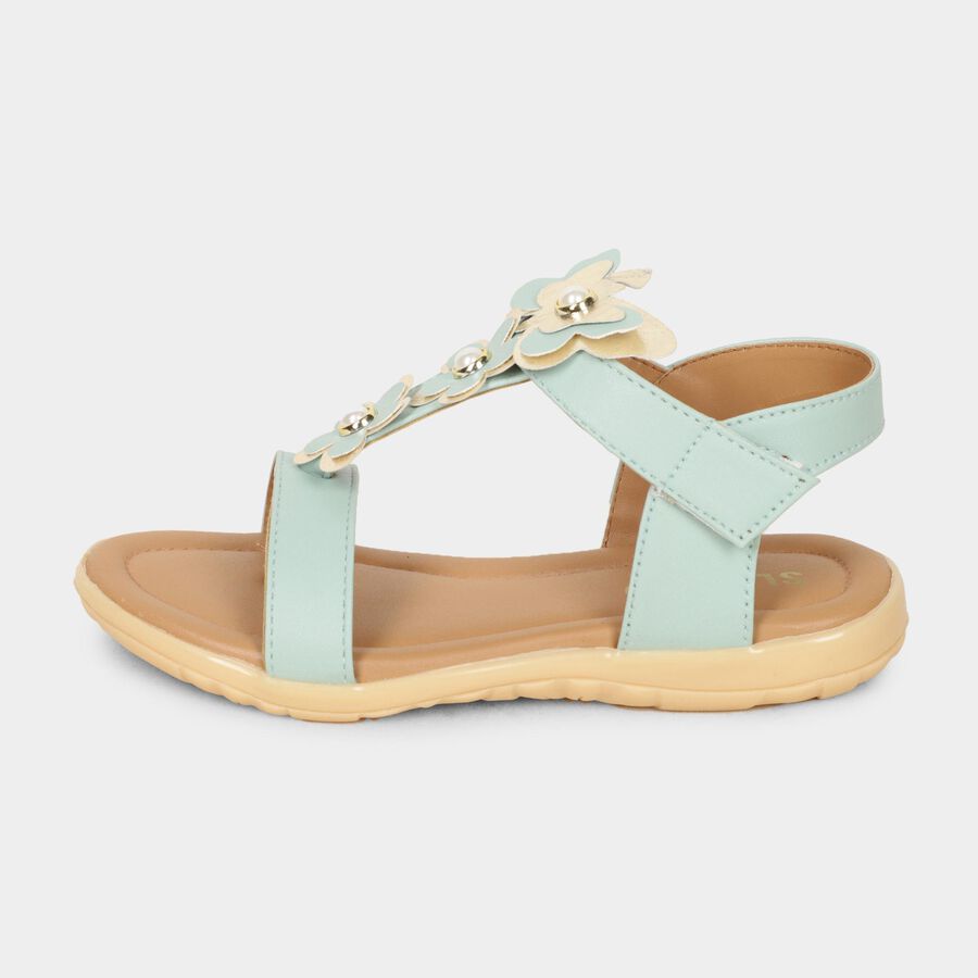 Girls' Sandal, हरा, large image number null