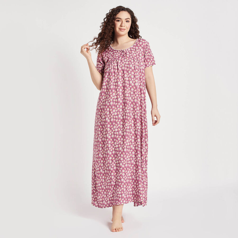 All Over Print Nighty, गुलाबी, large image number null