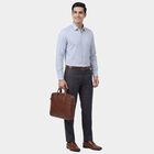 Men's Light Blue Cotton Full Sleeve Classic Collar Formal Shirt, Light Blue, small