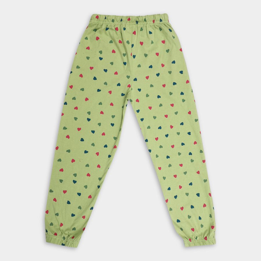 Girls' Pyjamas, हल्का हरा, large image number null