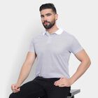 Men's Collared Half Sleeves T-Shirt, White, small