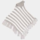 Girls Regular Round Neck Pullover, हल्का ग्रे, small image number null