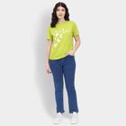 Ladies' Round Neck T-Shirt , Neon Green, small