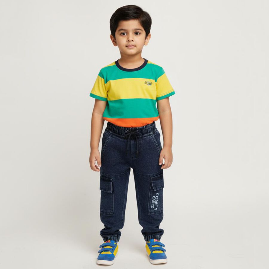 Boys' Jeans, मध्यम नीला, large image number null