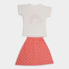 Girls' Top Skirt, Coral, small image number null