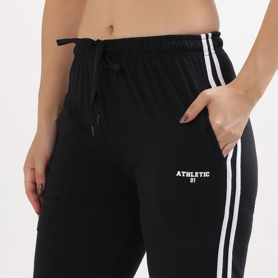 Ladies' Regular Track Pants , काला, large image number null