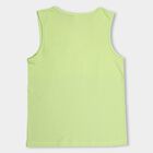 Boys' Light Green and Blue Cotton Round Neck Sleeveless T-Shirt, Light Green, small image number null