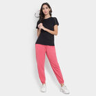 Solid Winter Track Pants, Coral, small image number null