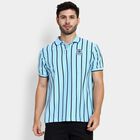 Men's Collared Half Sleeves T-Shirt , Light Blue, small image number null